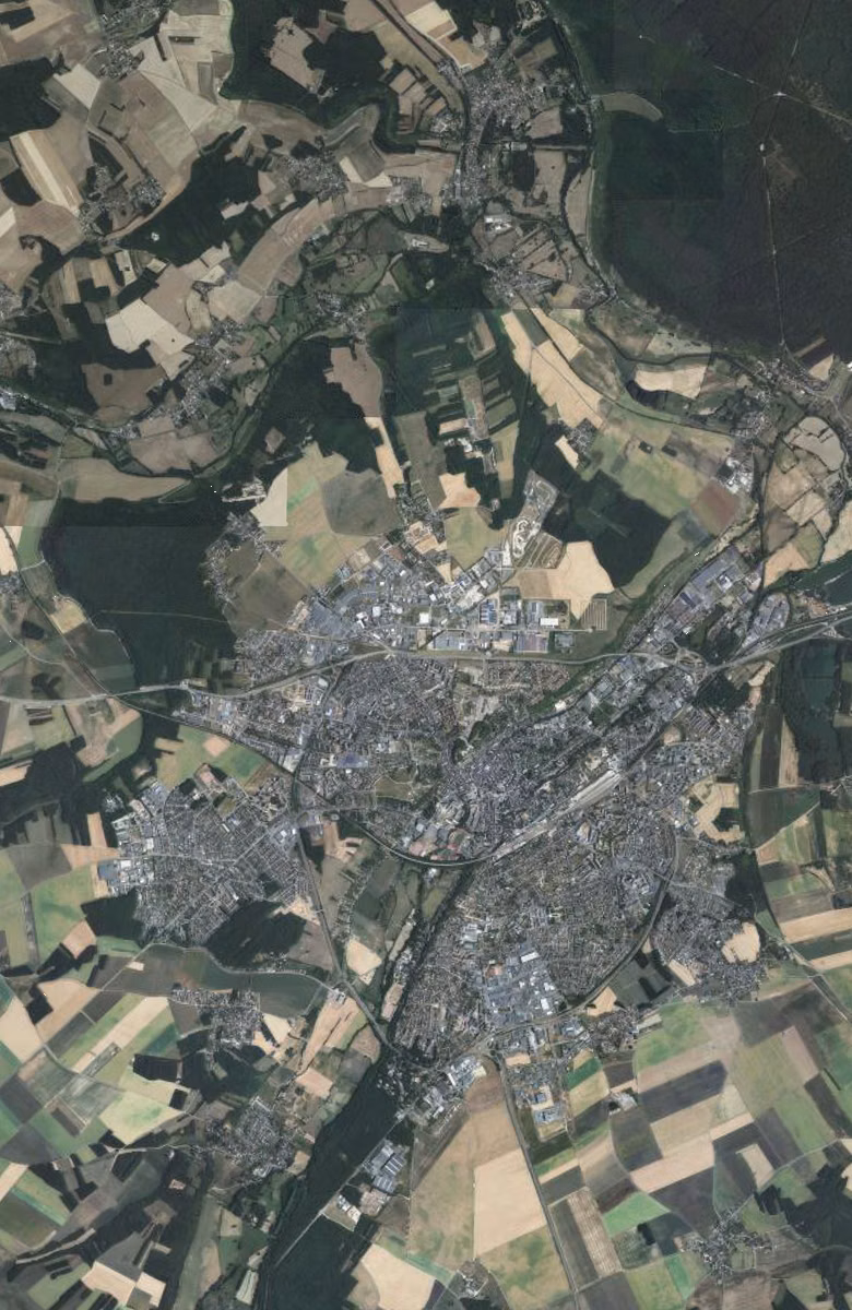 Dreux aujourd'hui, le territoire vu du ciel