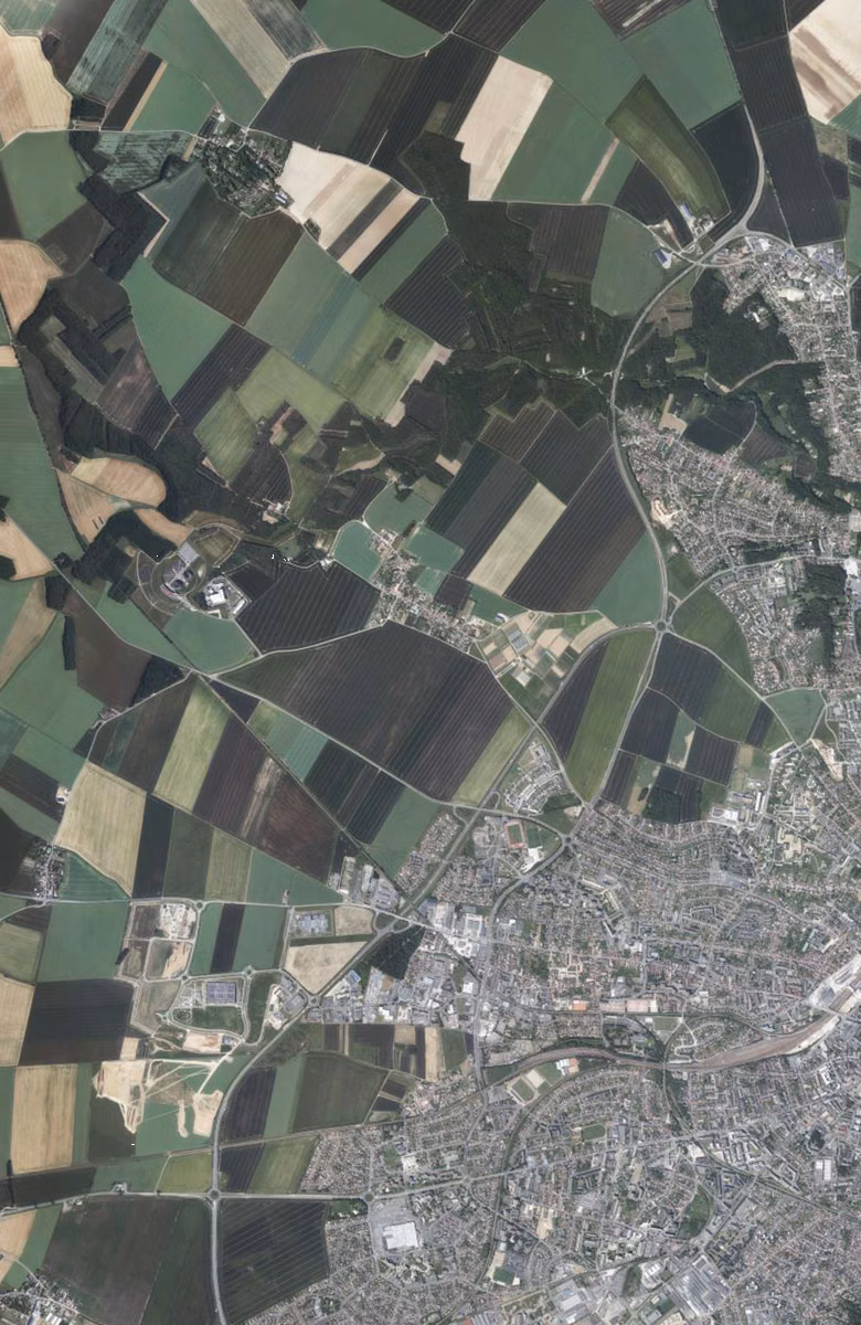 Mainvilliers aujourd'hui, le territoire vu du ciel