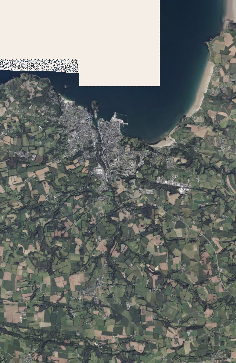 Douarnenez aujourd'hui, le territoire vu du ciel