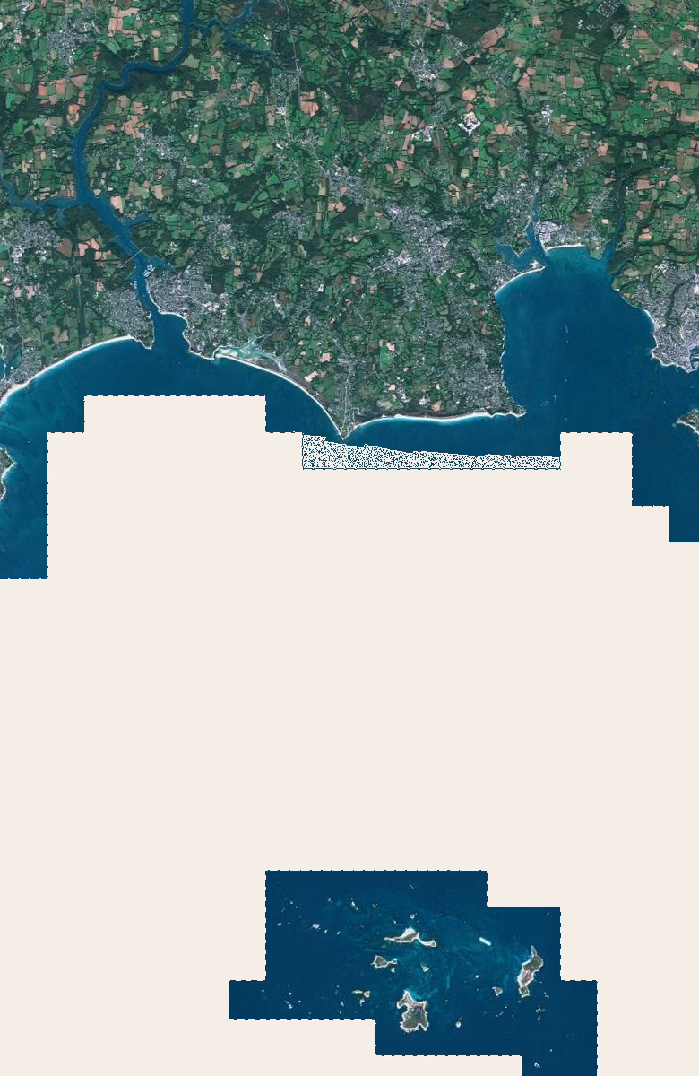 Fouesnant aujourd'hui, le territoire vu du ciel