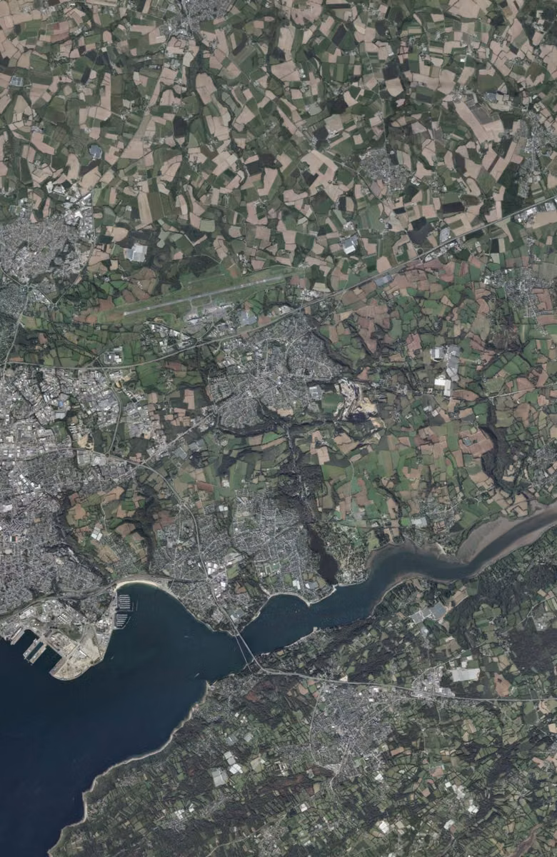 Guipavas aujourd'hui, le territoire vu du ciel