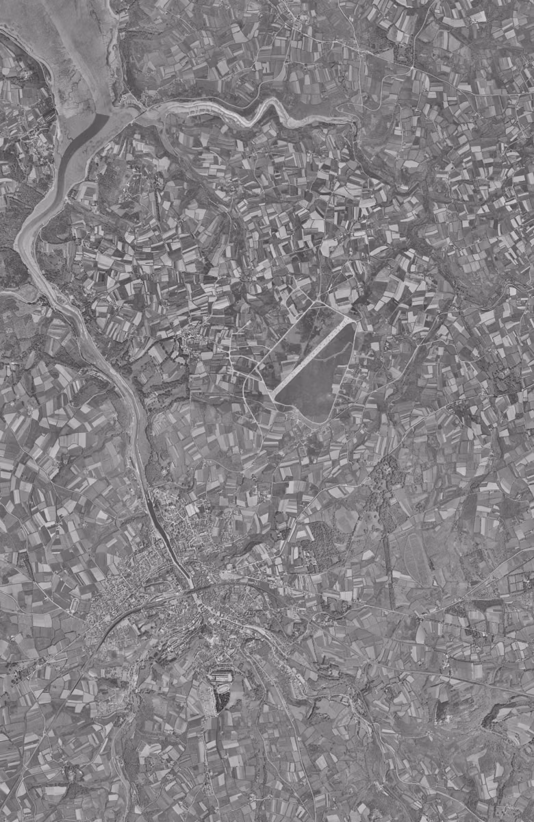 Morlaix en 1952, le territoire vu du ciel, au même cadrage