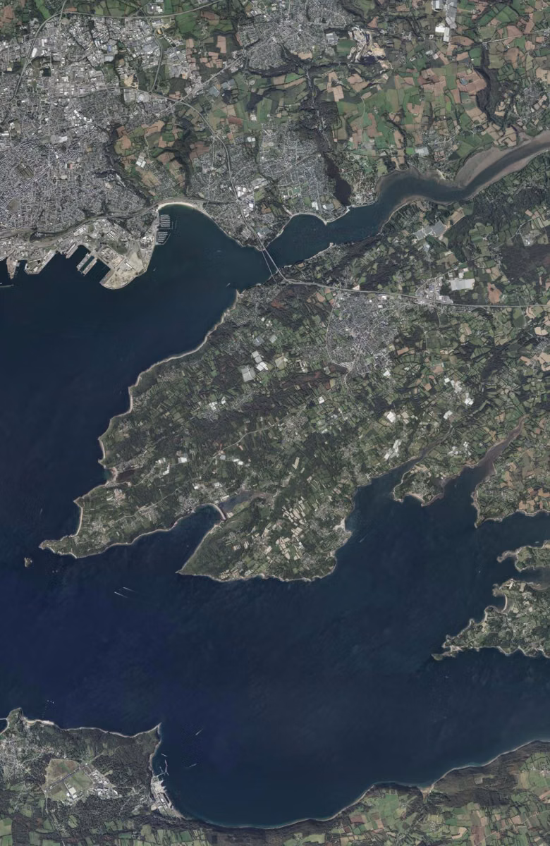 Plougastel-Daoulas aujourd'hui, le territoire vu du ciel