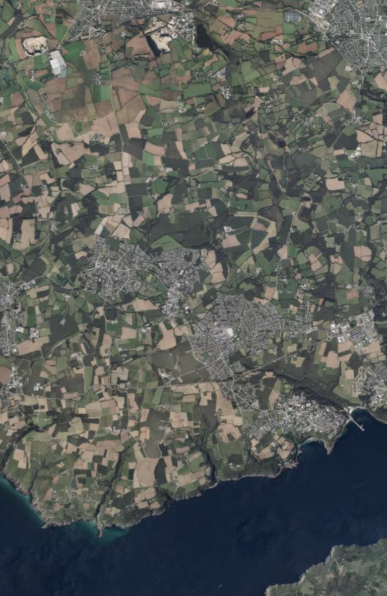 Plouzané aujourd'hui, le territoire vu du ciel