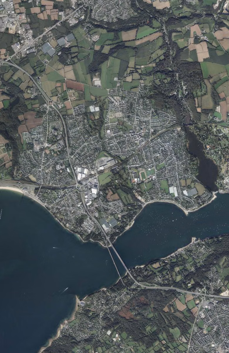 Le Relecq-Kerhuon aujourd'hui, le territoire vu du ciel