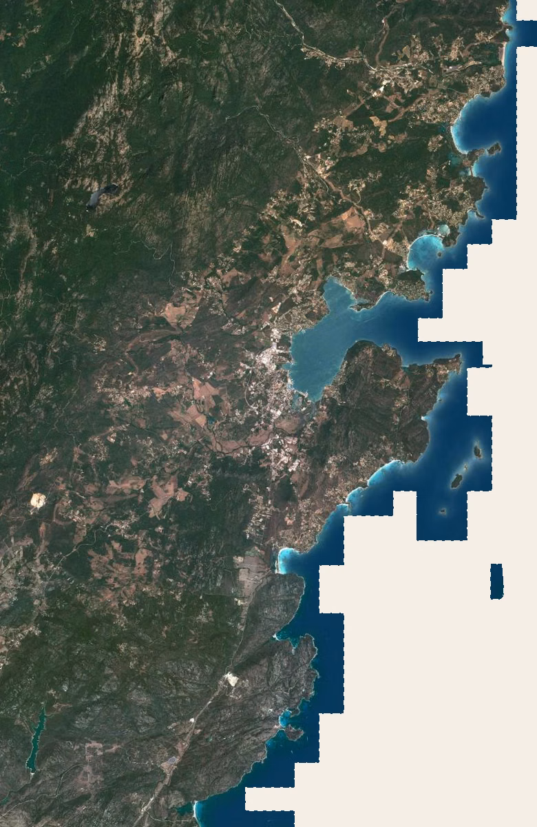 Porto-Vecchio aujourd'hui, le territoire vu du ciel
