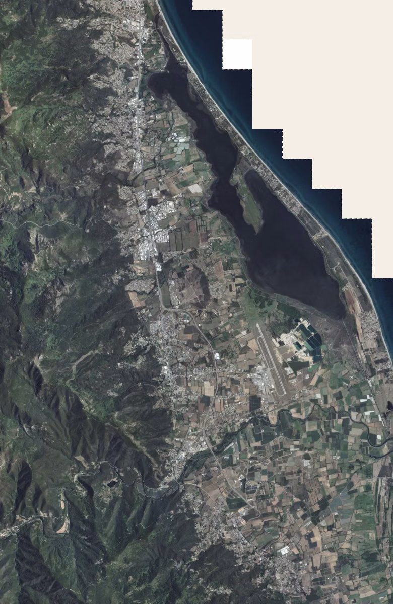 Borgo aujourd'hui, le territoire vu du ciel