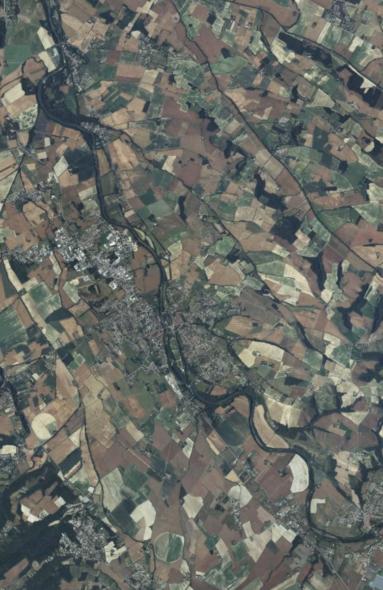 Auterive aujourd'hui, le territoire vu du ciel
