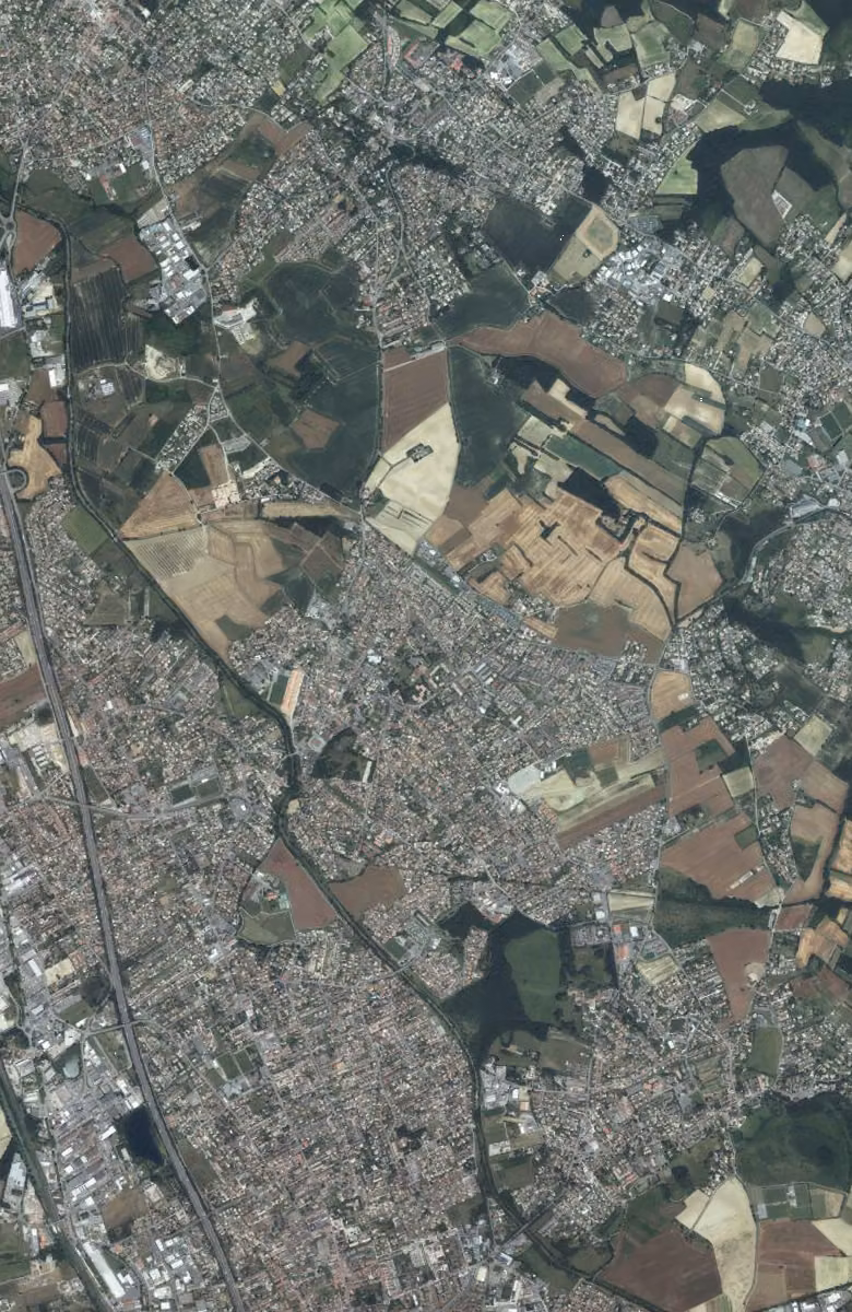 Castelginest aujourd'hui, le territoire vu du ciel