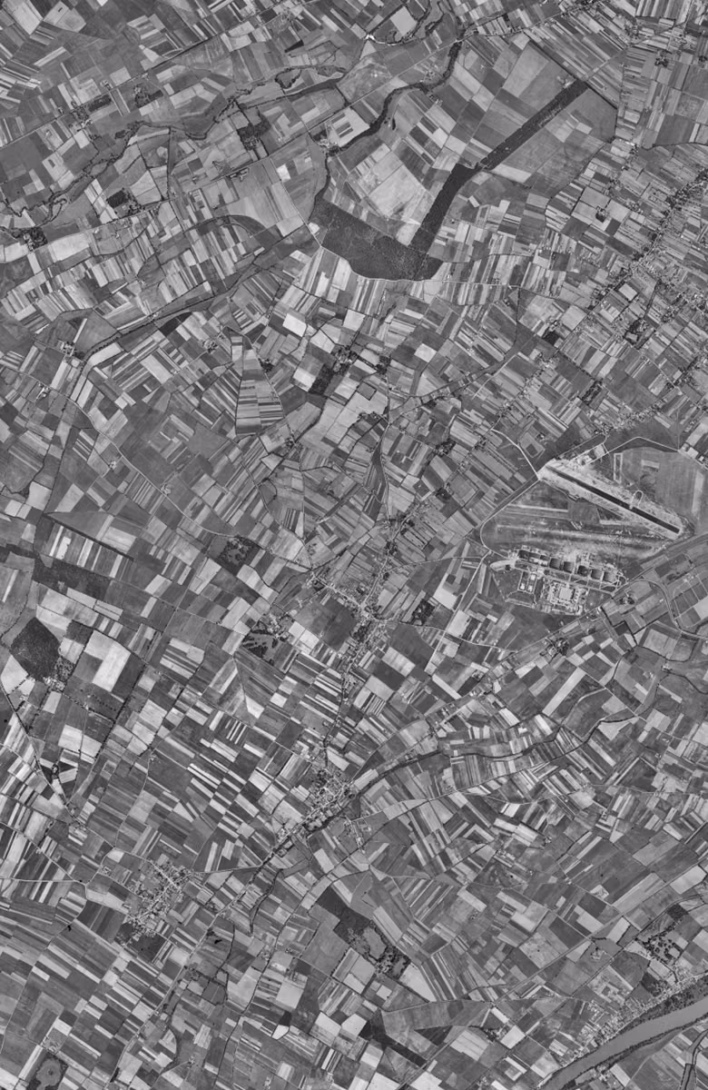 Cugnaux en 1954, le territoire vu du ciel, au même cadrage