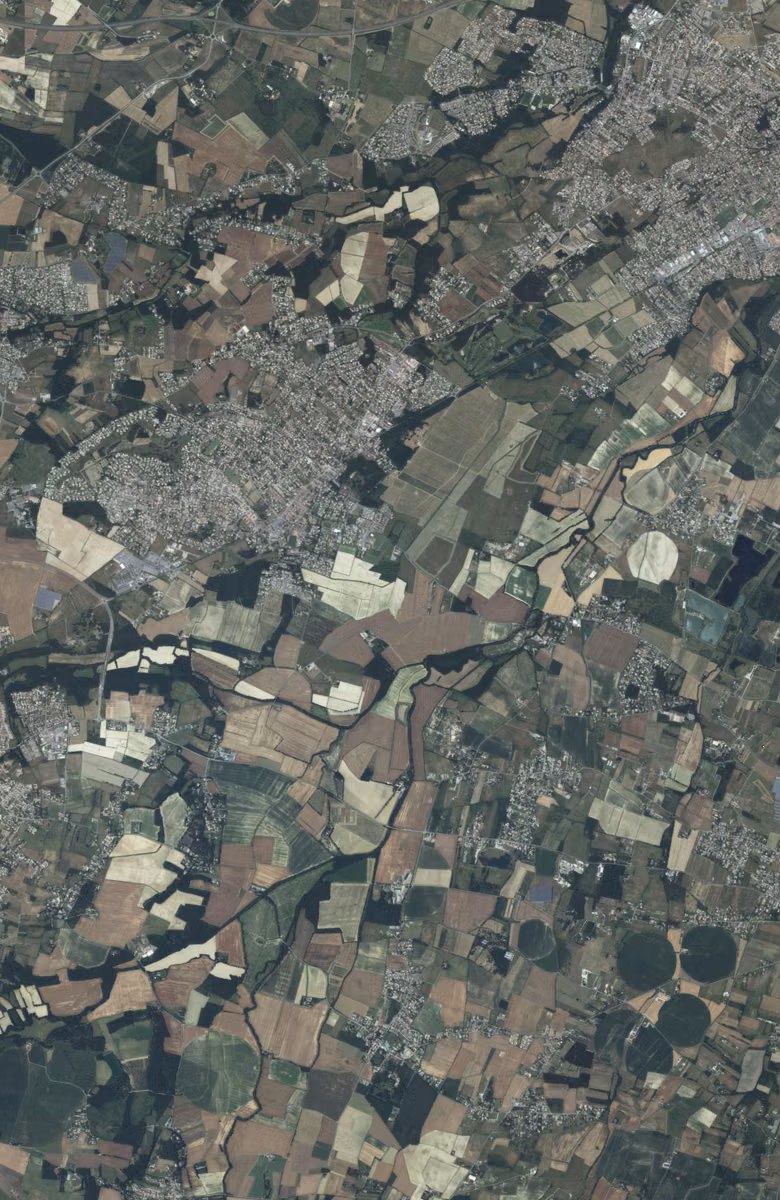 Fonsorbes aujourd'hui, le territoire vu du ciel