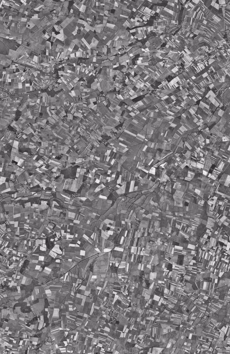 Fonsorbes en 1954, le territoire vu du ciel, au même cadrage