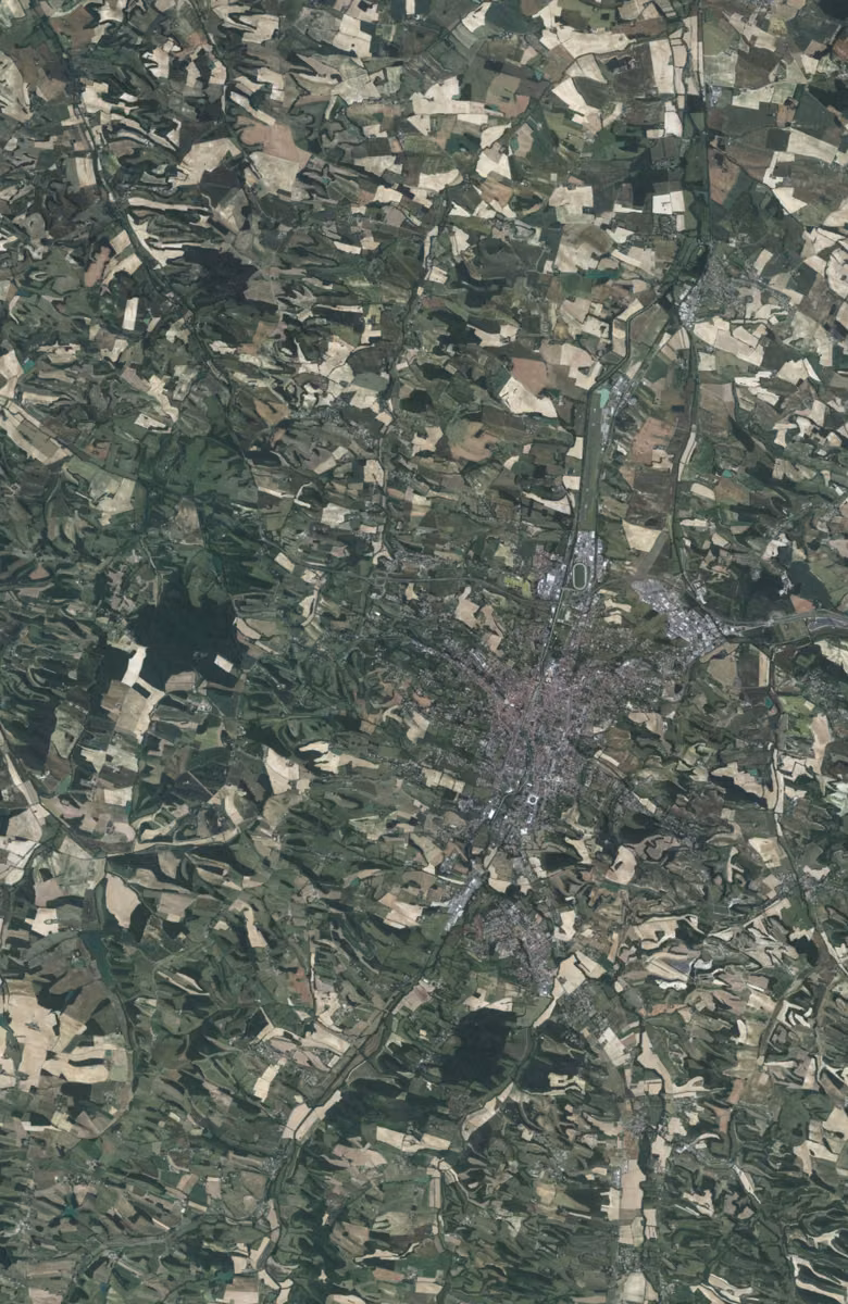 Auch aujourd'hui, le territoire vu du ciel