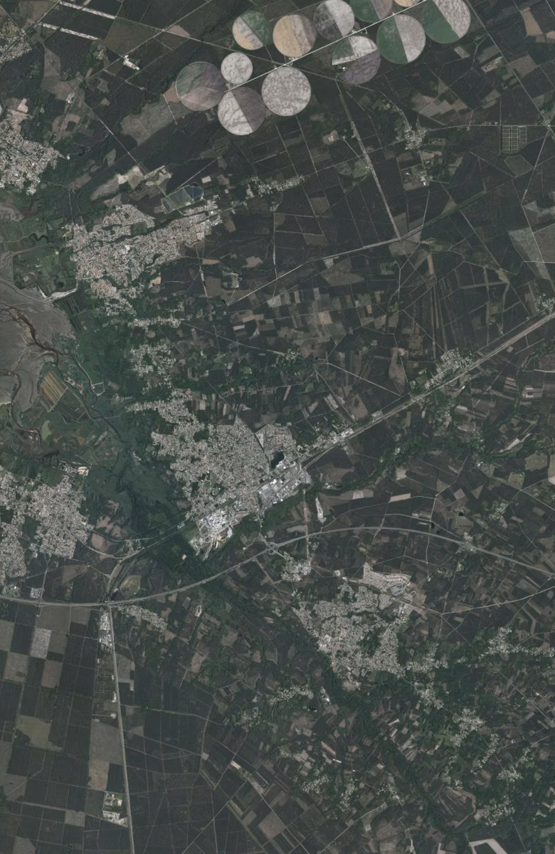 Biganos aujourd'hui, le territoire vu du ciel