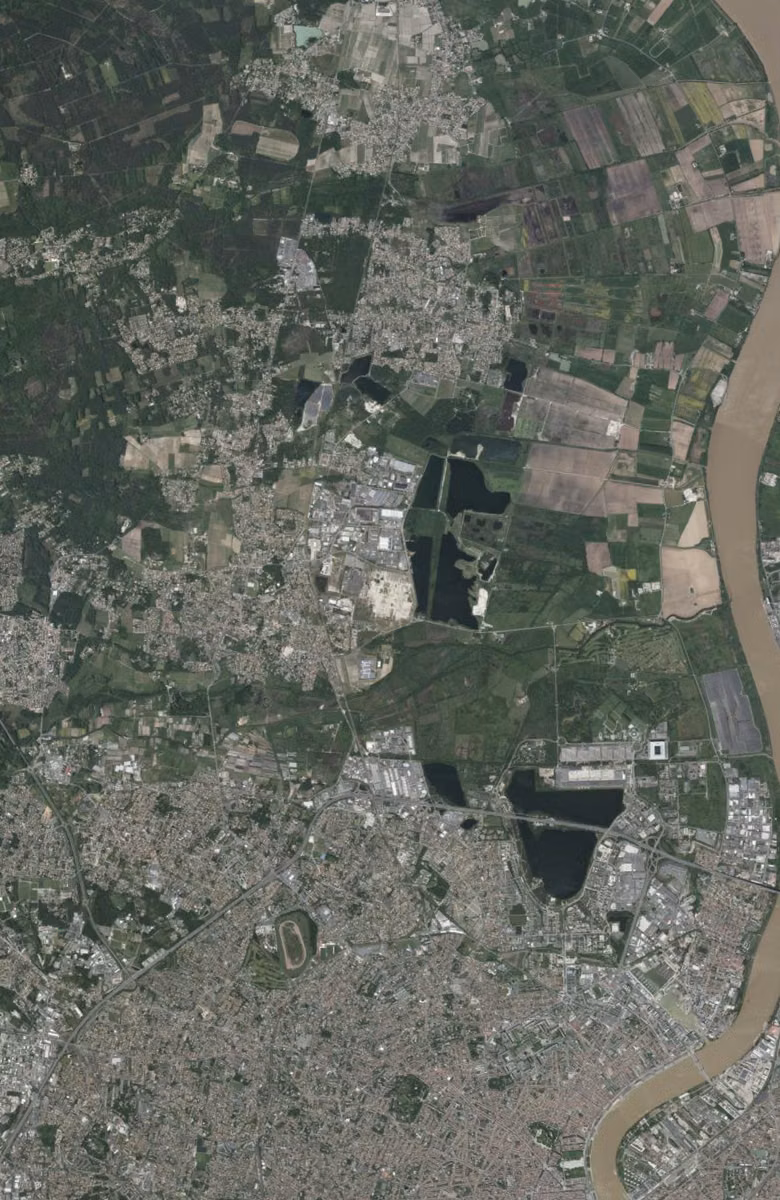 Blanquefort aujourd'hui, le territoire vu du ciel