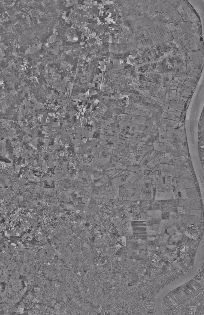 Blanquefort en 1956, le territoire vu du ciel, au même cadrage