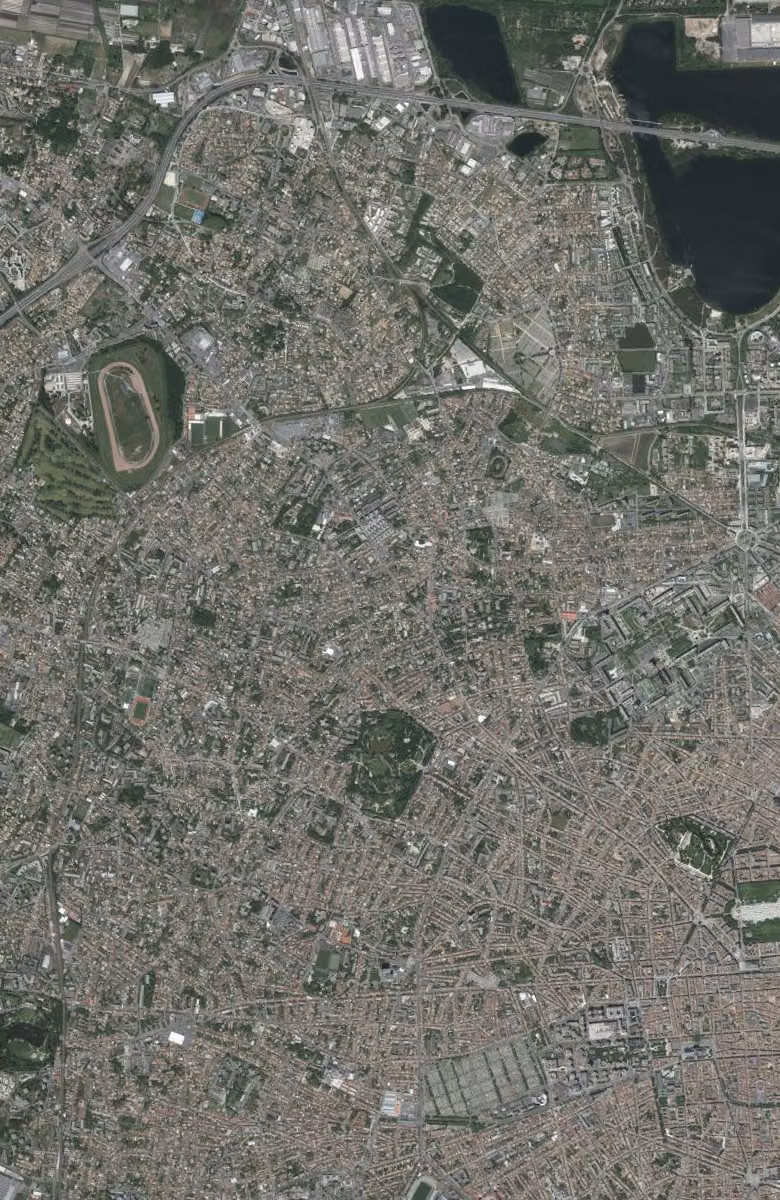 Le Bouscat aujourd'hui, le territoire vu du ciel