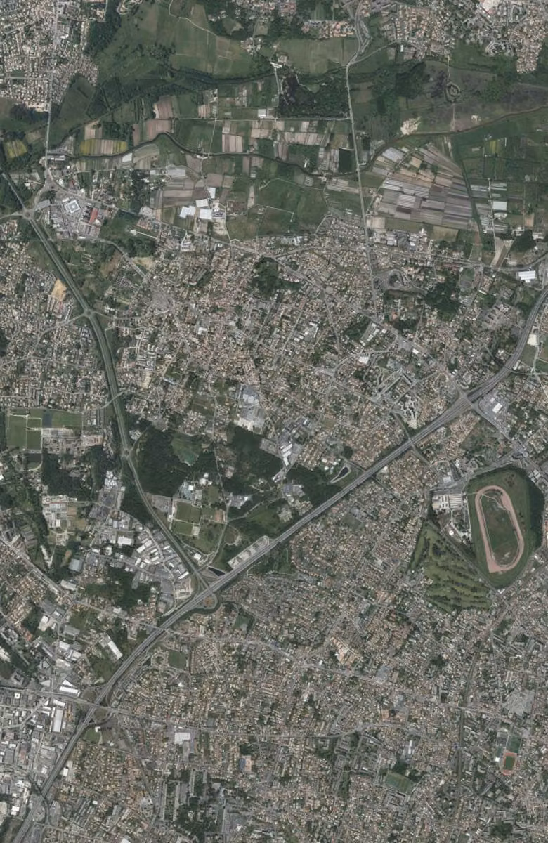 Eysines aujourd'hui, le territoire vu du ciel