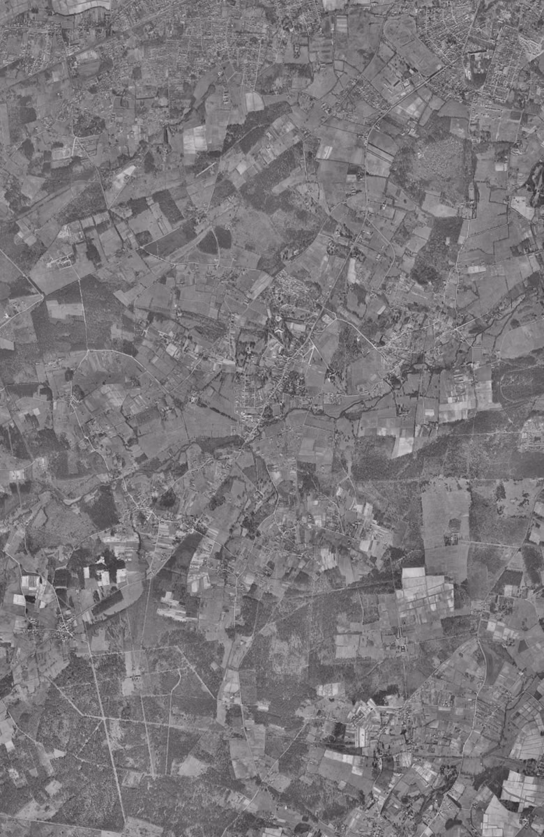 Gradignan en 1956, le territoire vu du ciel, au même cadrage