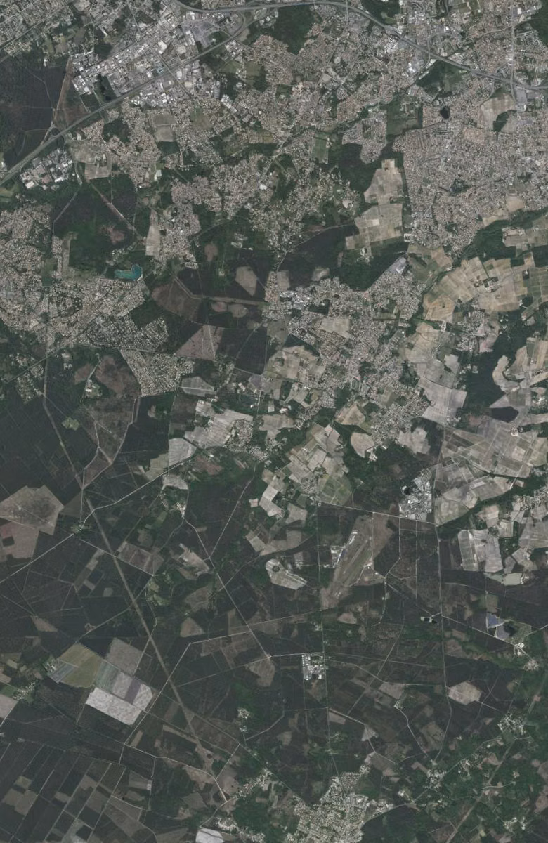 Léognan aujourd'hui, le territoire vu du ciel