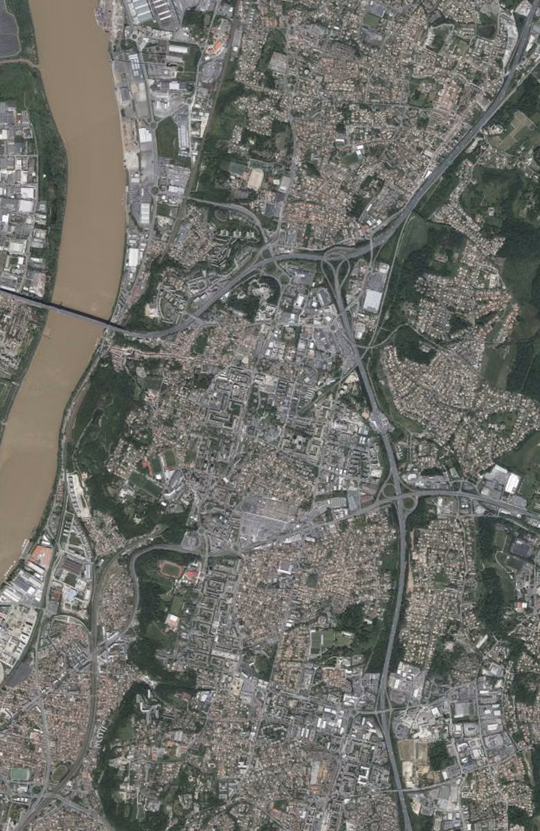 Lormont aujourd'hui, le territoire vu du ciel