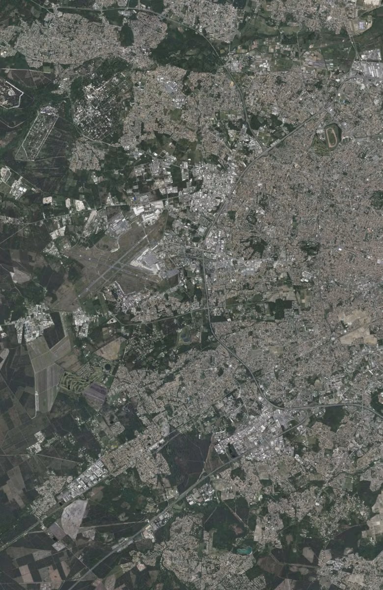 Mérignac aujourd'hui, le territoire vu du ciel