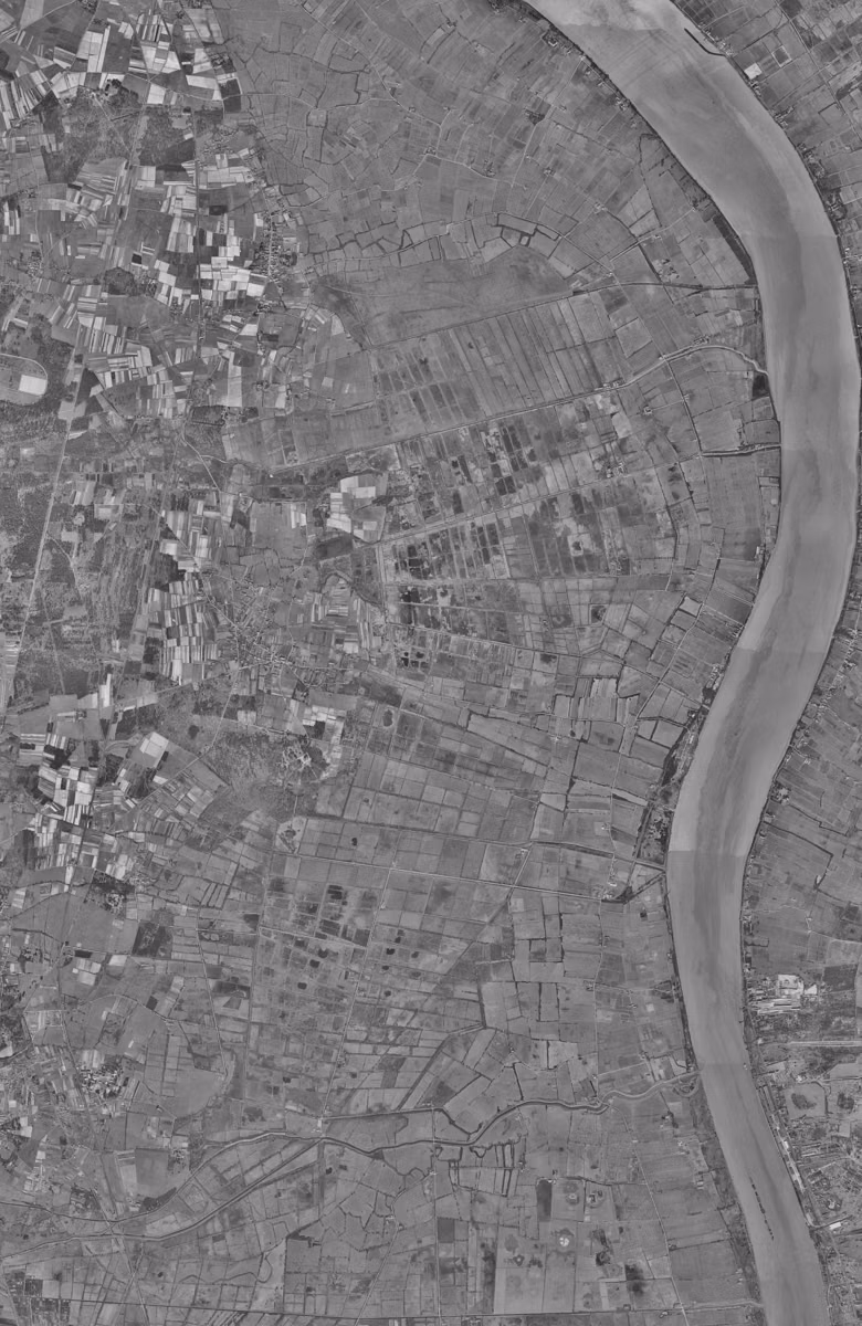 Parempuyre en 1956, le territoire vu du ciel, au même cadrage