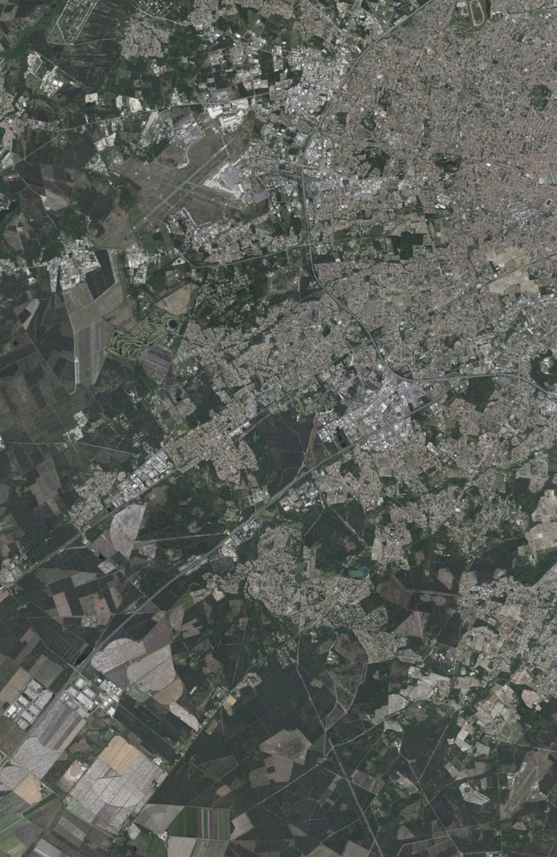 Pessac aujourd'hui, le territoire vu du ciel