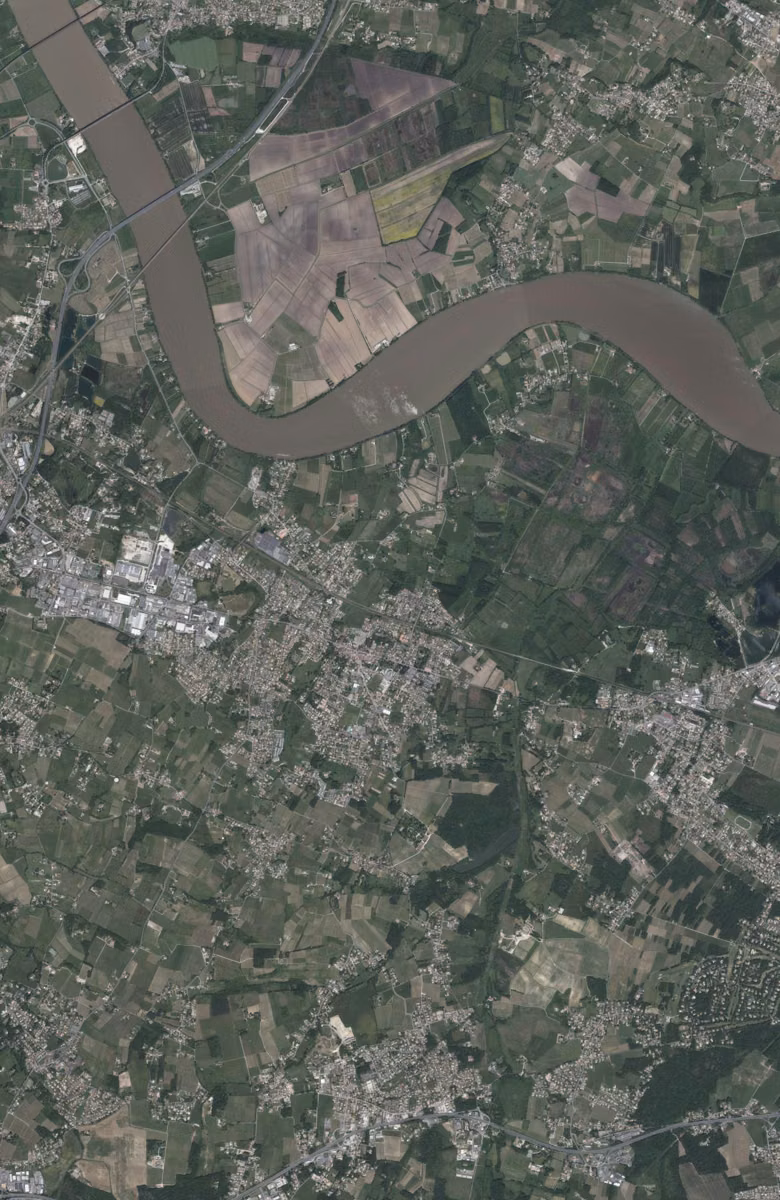 Saint-Loubès aujourd'hui, le territoire vu du ciel