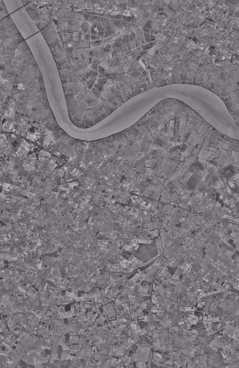 Saint-Loubès en 1956, le territoire vu du ciel, au même cadrage