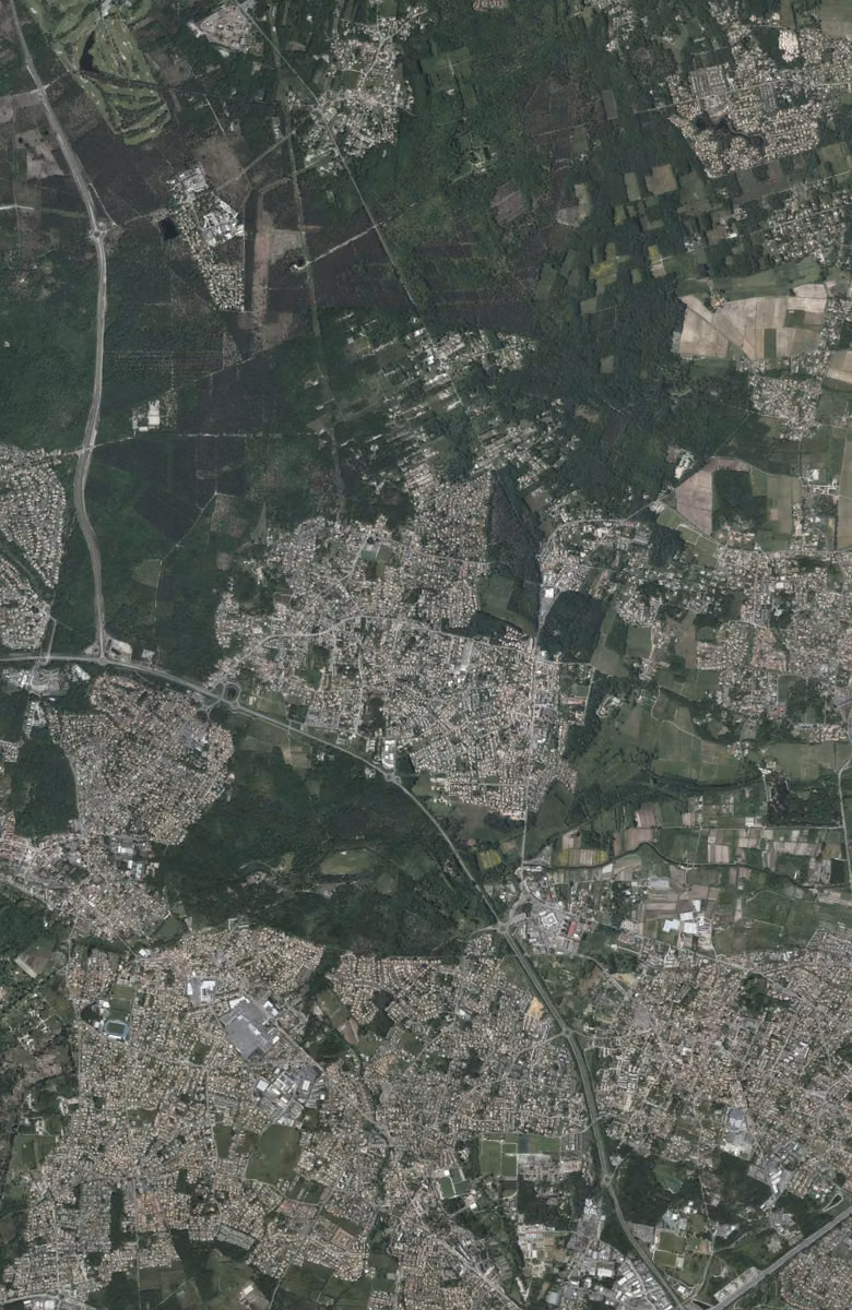 Le Taillan-Médoc aujourd'hui, le territoire vu du ciel