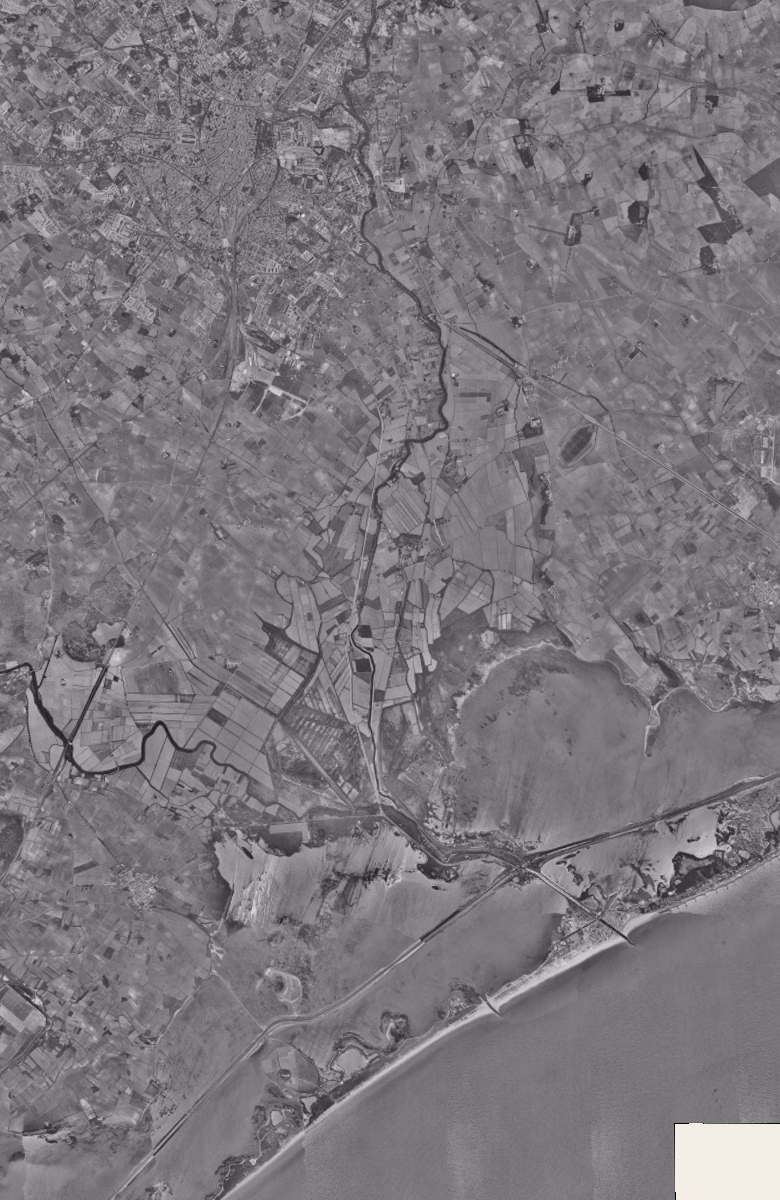 Lattes en 1963, le territoire vu du ciel, au même cadrage