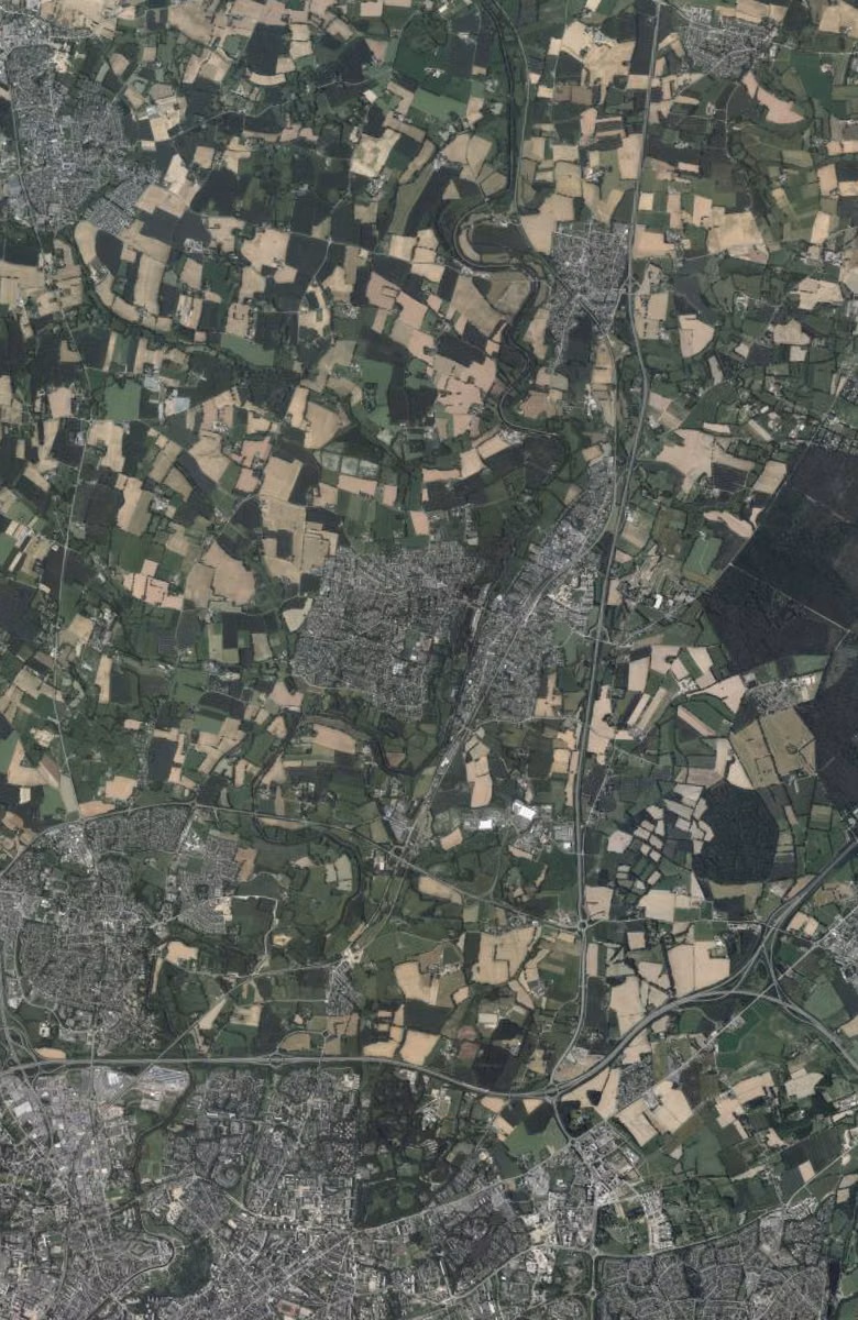 Betton aujourd'hui, le territoire vu du ciel