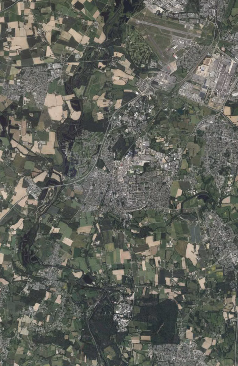 Bruz aujourd'hui, le territoire vu du ciel
