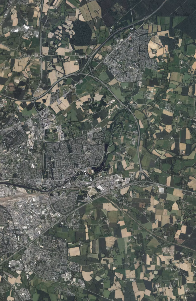 Cesson-Sévigné aujourd'hui, le territoire vu du ciel