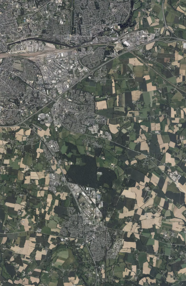 Chantepie aujourd'hui, le territoire vu du ciel