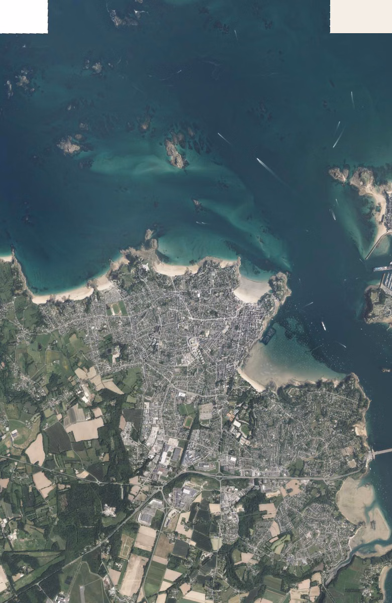 Dinard aujourd'hui, le territoire vu du ciel