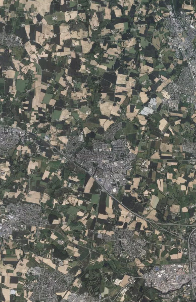 Pacé aujourd'hui, le territoire vu du ciel