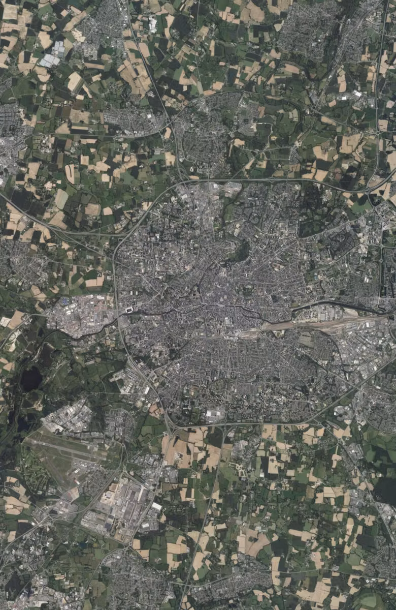 Rennes aujourd'hui, le territoire vu du ciel