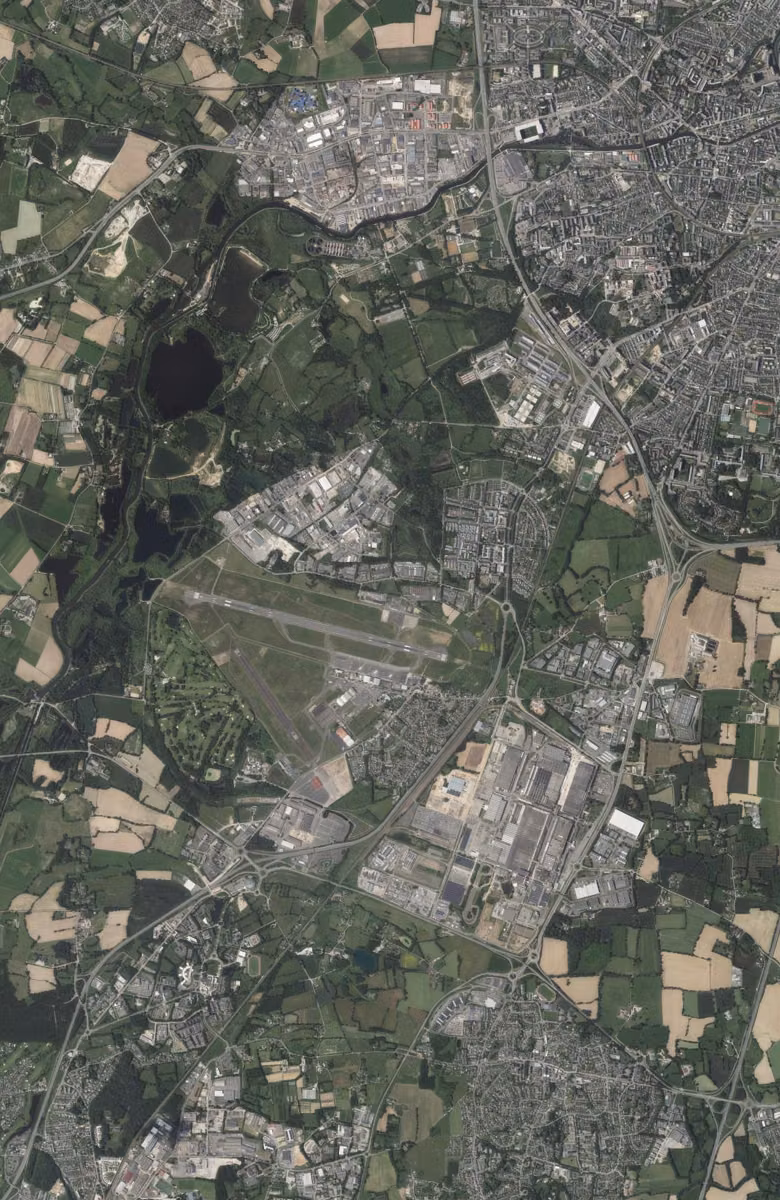 Saint-Jacques-de-la-Lande aujourd'hui, le territoire vu du ciel