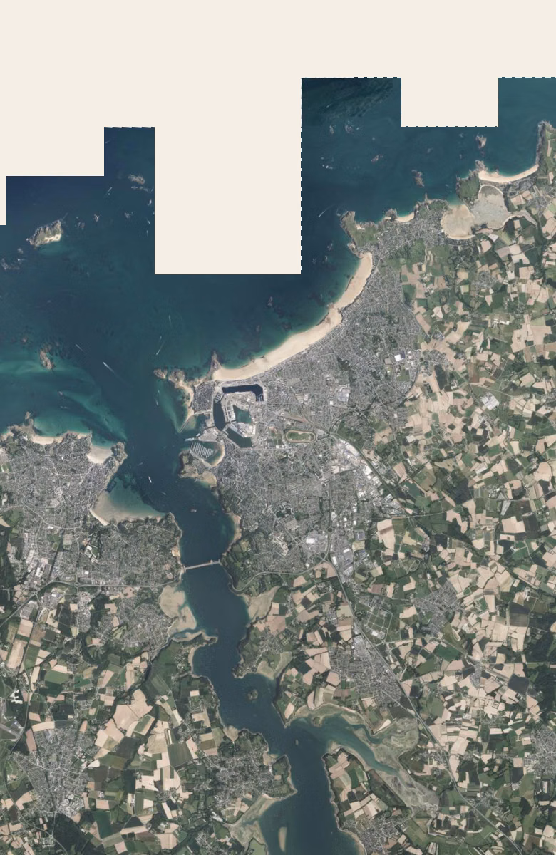 Saint-Malo aujourd'hui, le territoire vu du ciel