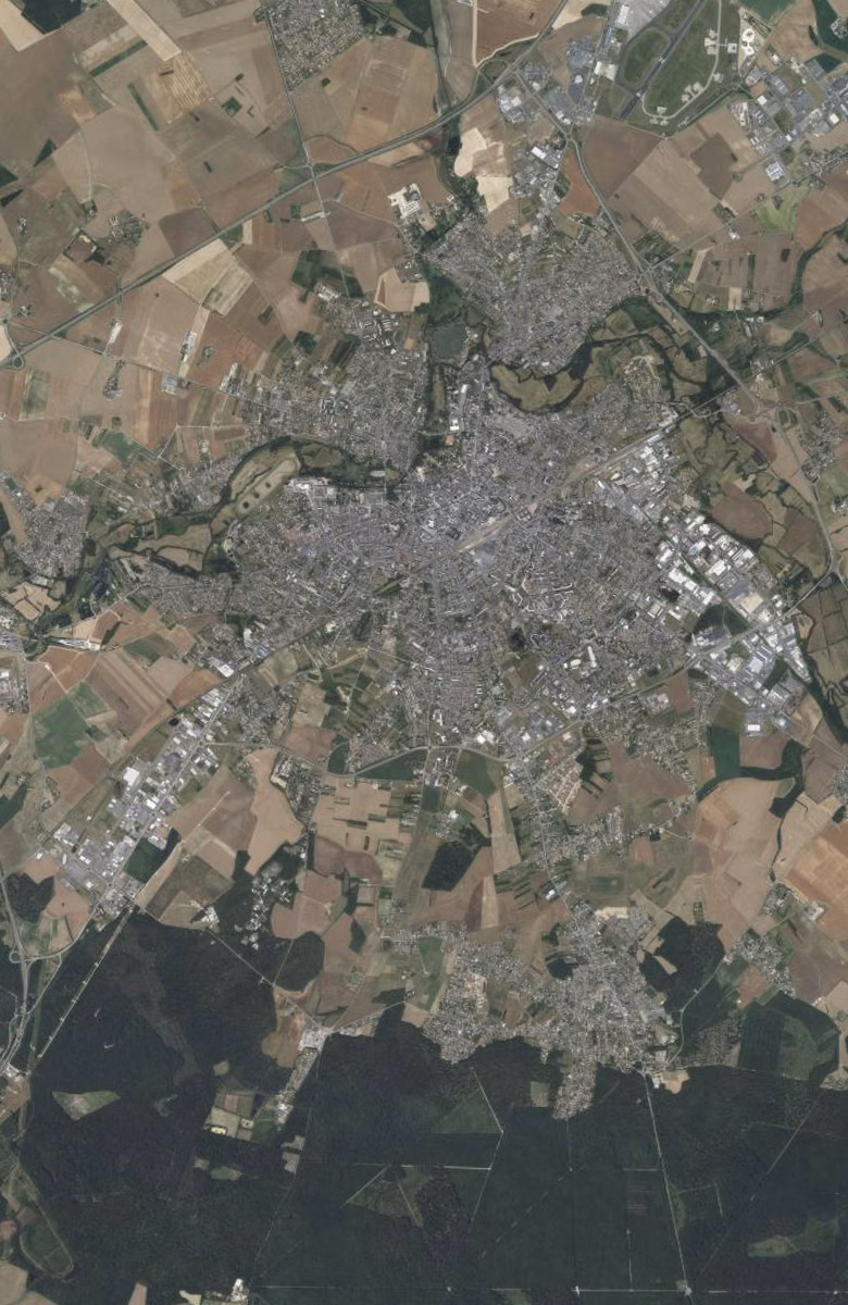 Châteauroux aujourd'hui, le territoire vu du ciel