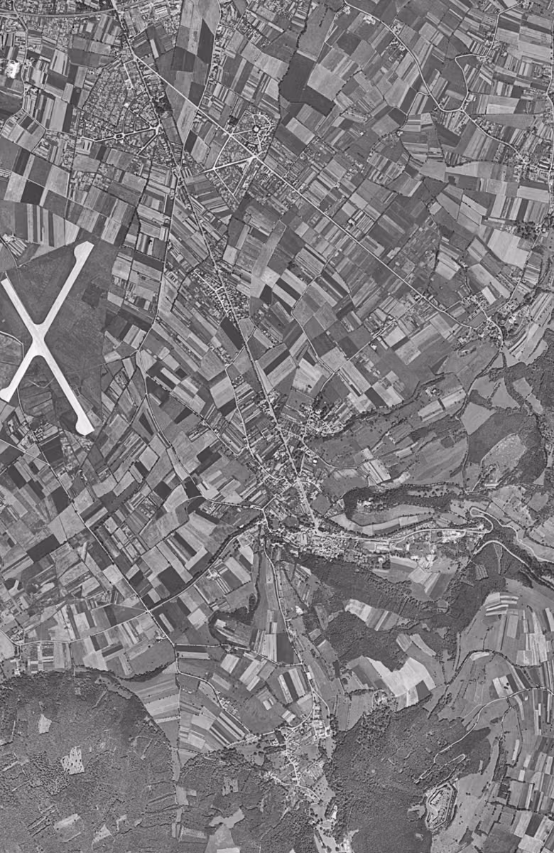 Eybens en 1948, le territoire vu du ciel, au même cadrage