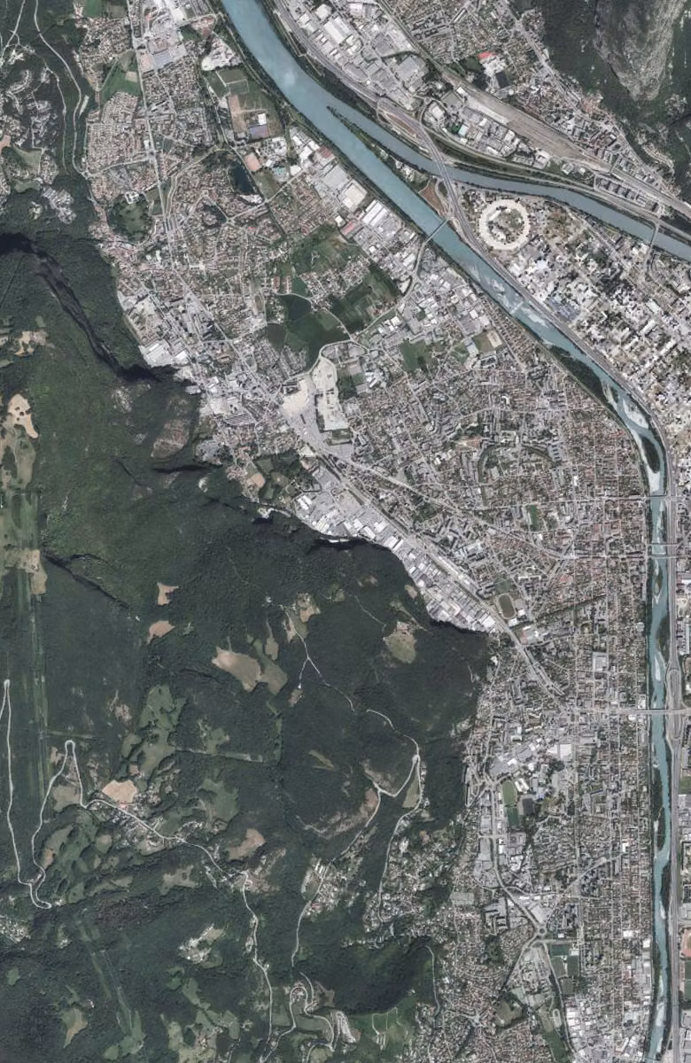 Fontaine aujourd'hui, le territoire vu du ciel