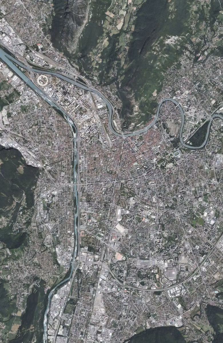Grenoble aujourd'hui, le territoire vu du ciel