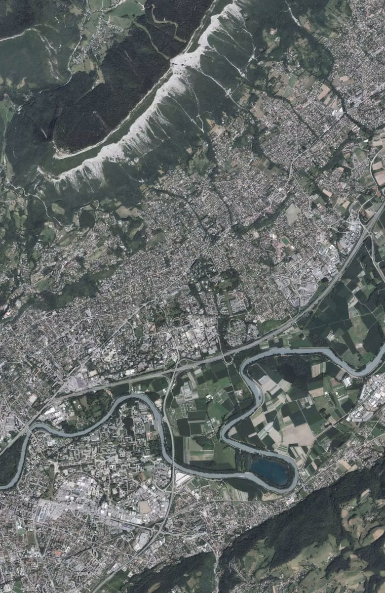 Meylan aujourd'hui, le territoire vu du ciel