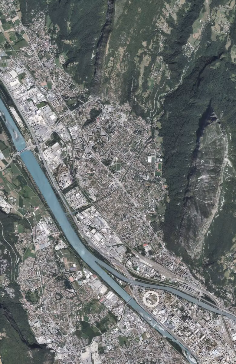 Saint-Égrève aujourd'hui, le territoire vu du ciel
