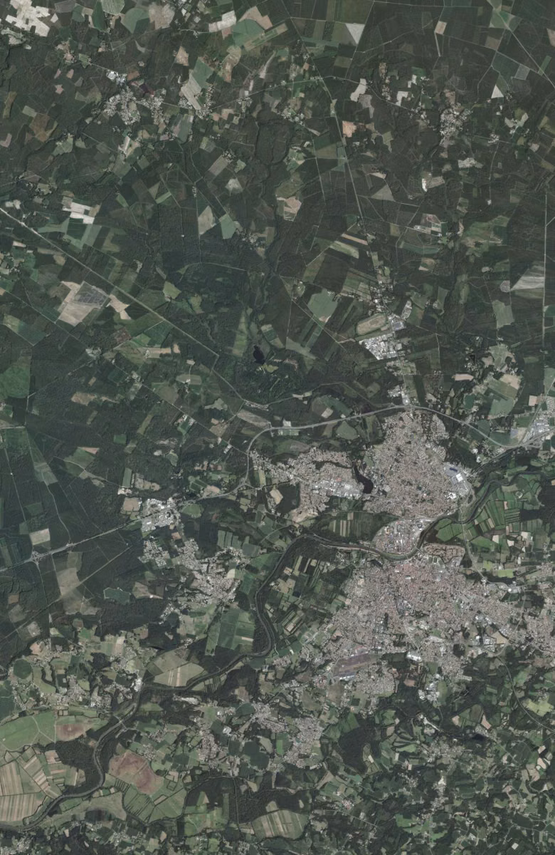 Saint-Paul-lès-Dax aujourd'hui, le territoire vu du ciel