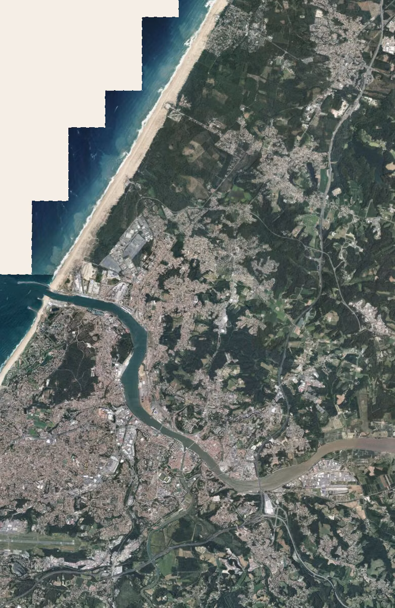 Tarnos aujourd'hui, le territoire vu du ciel
