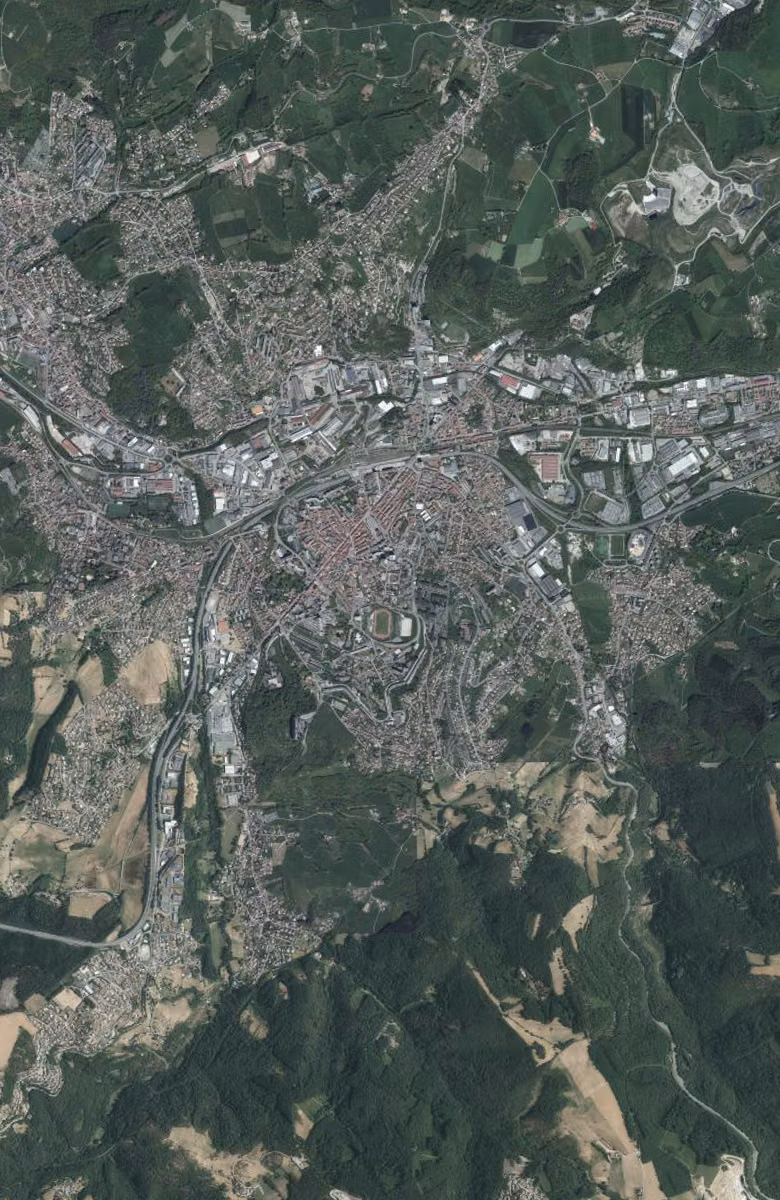 Firminy aujourd'hui, le territoire vu du ciel